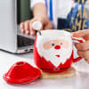 Shop Santa Mug With Lid And Stirrer - Assorted - Single Piece