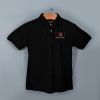 Shop Santhome Highlander Cotton Polo T-shirt for Men(Black)