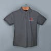 Shop Santhome Highlander Cotton Polo T-shirt for Men(Grey)