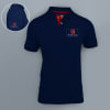 Santhome Highlander Cotton Polo T-shirt for Men(Navy Blue) Online