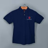 Shop Santhome Highlander Cotton Polo T-shirt for Men(Navy Blue)