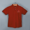Shop Santhome Highlander Cotton Polo T-shirt for Men(Red)