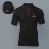 Scott Organic Cotton  Polo T-Shirt for Men (Black with Red) Online