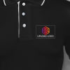 Gift Scott Organic Cotton  Polo T-Shirt for Men (Black with White)