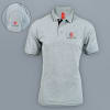 Scott Organic Cotton  Polo T-Shirt for Men (Grey Melange with Black) Online