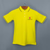 Shop Scott Organic Cotton  Polo T-Shirt for Men (Yellow with Blue)