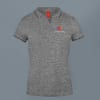 Scott Organic Cotton Polo T-Shirt for Women (Grey Melange with Black) Online
