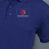 Gift Scott Young Polo T-shirt for Men (Navy Blue Melange)