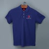 Shop Scott Young Polo T-shirt for Men (Navy Blue Melange)
