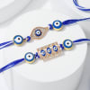 Gift Scrumptious Evil-Eye Rakhi Combo - Set Of 2