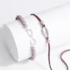 Gift Seashell And Infinity Design Bhaiya Bhabhi Rakhi
