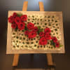 Seasonal flowers in square wooden container Online