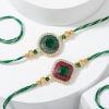 Semi- Precious Stone Rakhi (Set of 2) Online