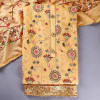 Gift Sequin Zari Embroidered Chanderi Dress Material