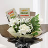 Buy Serene Blossoms Bouquet With Fridge Magnets For Brother