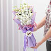 Serene White Orchids Father's Day Bouquet Online