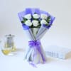 Serene White Roses Bouquet Online