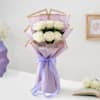 Serene White Roses Bouquet Online