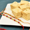 Set of 2 Beads and Pearl Rakhi with Soan Papdi (200 Gms) Online