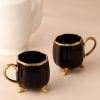 Gift Set of 2 Black Beauty Tea Cups