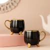 Set of 2 Black Beauty Tea Cups Online