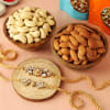 Set Of 2 Kundan Rakhi With Cashews And Almonds Online