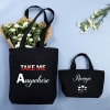 Set of 2 Personalized Cutesy Totes Online
