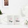 Gift Set of 2 Personalized Love Mugs