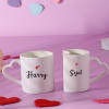 Gift Set of 2 Personalized Romantic Mugs