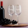Buy Set of 2 Personalized Wine Glasses