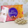 Set of 2 Rakhis with 250g Kaju Katli & Cadbury Celebrations Online