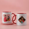 Buy Set of 2 Rakhis with Personalized Mugs