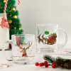 Gift Set of 2 Reindeers Fun Christmas Mugs