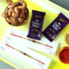 Set of 2 Rudraksh Rakhi with Cadbury Chocolates & Almonds Online