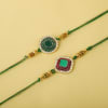 Gift Set of 2 Stone Rakhi Hamper