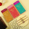Set of 3 Rakhis and Chocolates Online