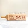Set of 3 Shot Glasses with Personalized Wooden Holder Online