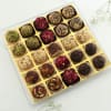 Buy Set of 4 Rakhis With Dry Fruit Sweets