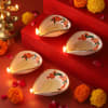 Set of 4 Special Diwali Diyas Online