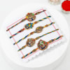 Buy Set Of 5 Peacock Rakhi With Kaju Katli