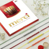 Set of 5 Rakhi with Yummy Chocolate Online