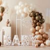 Shop Shades Of Brown Baby Shower Balloons Arrangement