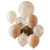 Shades Of Brown Baby Shower Balloons Arrangement Online