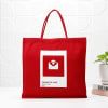 Gift Shades Of Love Personalized Canvas Tote bag - Red