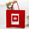 Shades Of Love Personalized Canvas Tote bag - Red Online