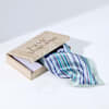 Sharp Statement Chevron Blue Pocket Square Online