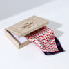 Sharp Statement Geometric Red Pocket Square Online