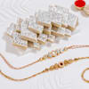Shimmering Kundan Rakhis Gift Combo Online