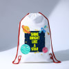 Shop Shine Bright Like A Star Drawstring Bag And Personalized Bottle Diwali Combo