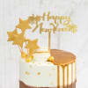 Shop Shining Stars Semi-Fondant New Year Cake (1Kg)